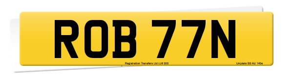 Registration number ROB 77N